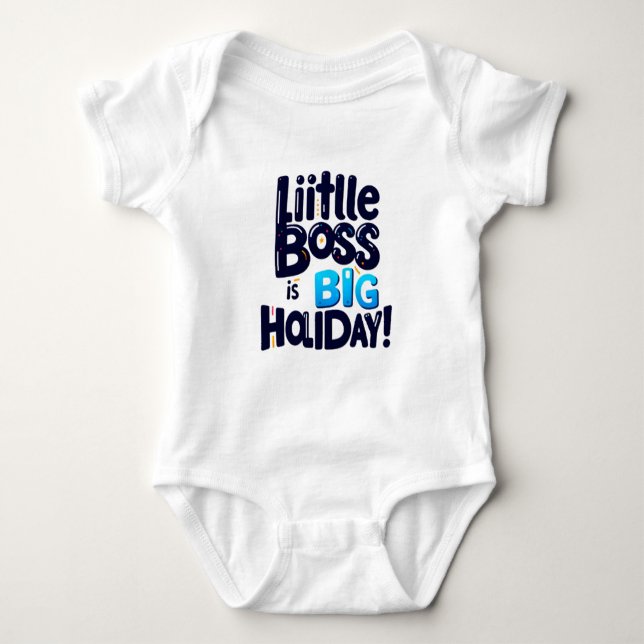 Barnens bodysuit med en rolig inskription t shirt (Framsida)