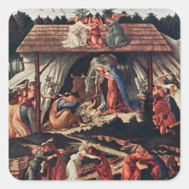 Barnens bok i julen Helgdag Fyrkantigt Klistermärke