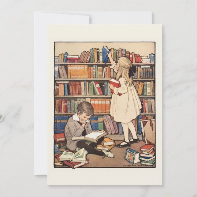 Barnens Bok-vecka av Jessie Willcox Smith Inbjudningar (Framsida)