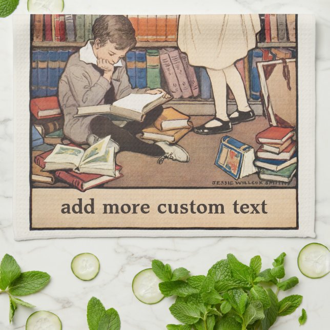 Barnens Bok-vecka av Jessie Willcox Smith Kökshandduk (Vikta)