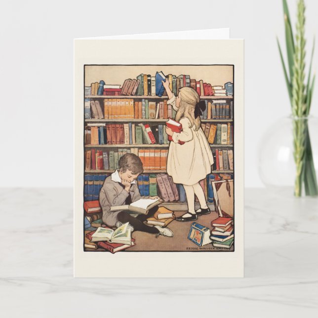 Barnens Bok-vecka av Jessie Willcox Smith Kort (Framsida)