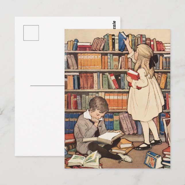 Barnens Bok-vecka av Jessie Willcox Smith Vykort (Fram/baksida)