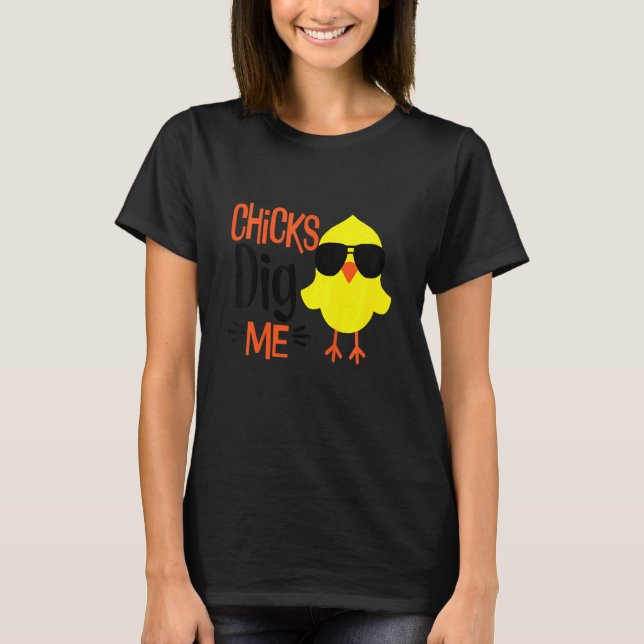 Barnens Chick Gräver mig Christian Påsk Dag för po T Shirt (Framsida)