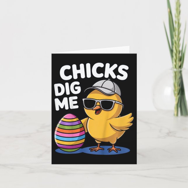 Barnens Chickar Gräver mig Påsk Boys Kort (Framsida)