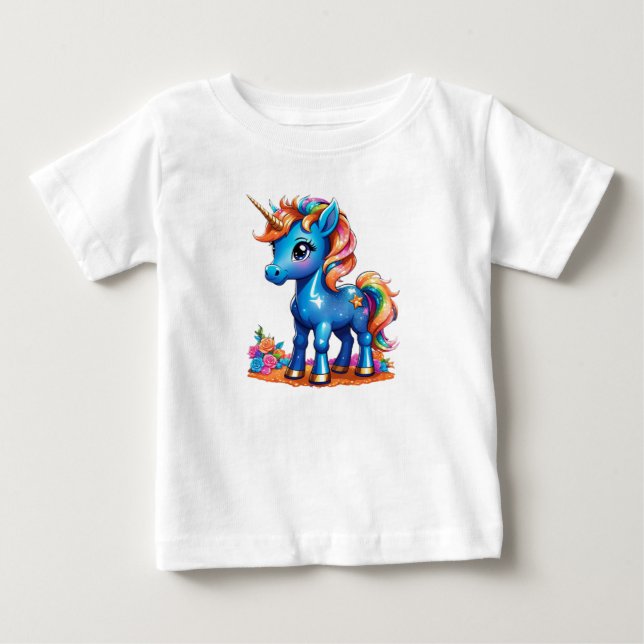 Barnens enhörning t shirt (Framsida)