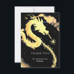 Barnens fantasifulla drakfödelsedag tack kort<br><div class="desc">Uttryck din tacksamhet med charm och nyckfullhet med hjälp av vårt vykort för barn, "Whimsical Dragon Birthday Thank You". Prydd med förtjusande drakillustrationer och livfulla färger låter detta kort ditt barn förmedla sin uppskattning på ett hjärtligt sätt. Anpassa meddelandet och låt dina gäster veta precis hur mycket deras närvaro betydde....</div>