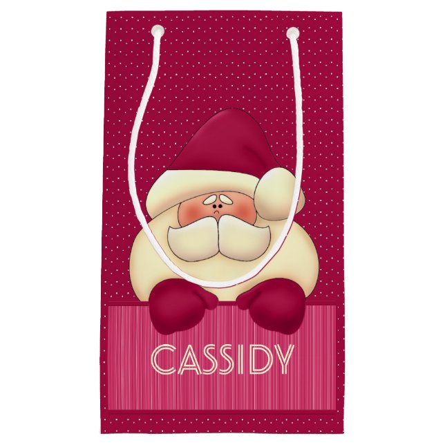 Barnens Girly Rosa Santa och Polka dots (Framsidan)