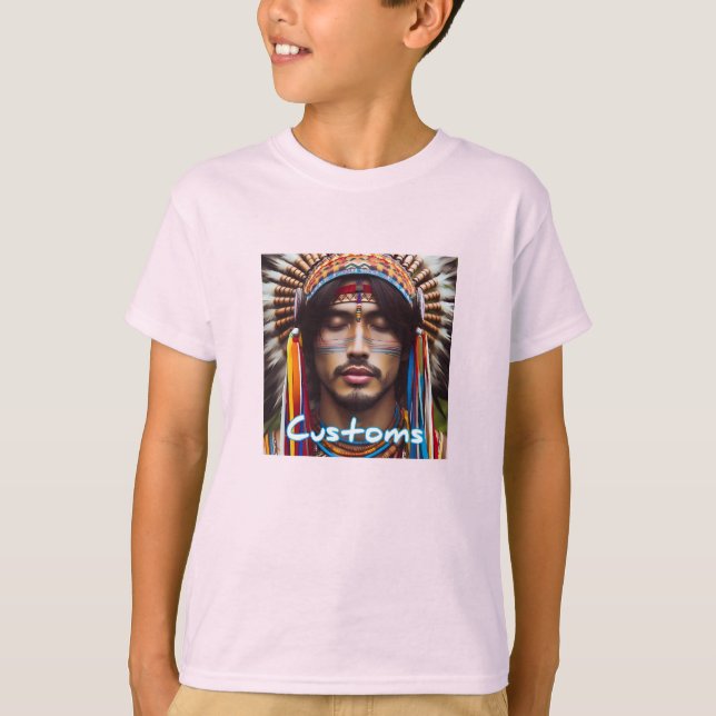 Barnens grundläggande T-shirt (Framsida)