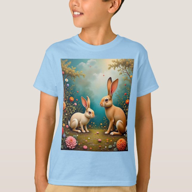 Barnens grundläggande t-shirt (Framsida)