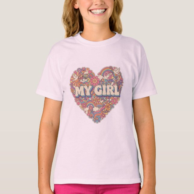 Barnens grundt-shirt t shirt (Framsida)