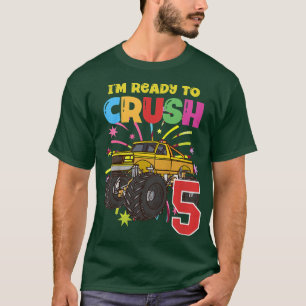 Barnens Gult Monster Lastbil Gift är Redo för min  T Shirt