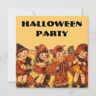 Barnens Halloween fest Inbjudningar