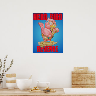 Barnens hämnd för nörd-fågel-plakat poster