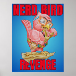 Barnens hämnd för nörd-fågel-plakat poster