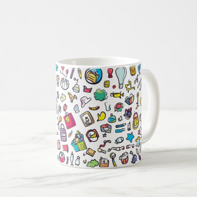 Barnens hushållsartiklar eller vardagsföremål.  C Kaffemugg (Framsida höger)
