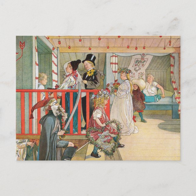 Barnens jul i Parad Helg Vykort (Framsida)