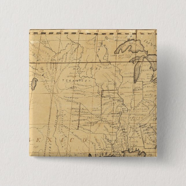 Barnens Karta i Förenade Stater Knapp (Framsida)