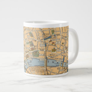 Barnens Karta i London, England Jumbo Mugg