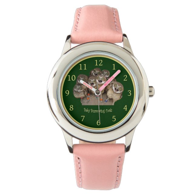 Barnens klocka ~ Baby Burrowing Uggla ~ Se upp (Framsida)