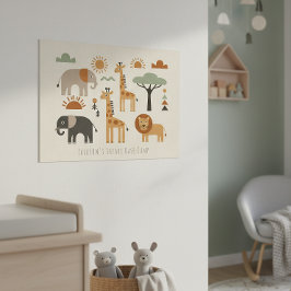 Barnens lekfulla Safari-äventyr ID1268 Poster