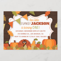 Barnens lilla Turkiet Födelsedagsfest inbjudan