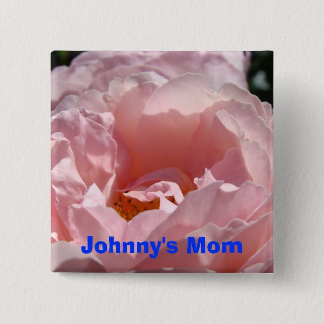 Barnens namn Mamma knappar Rosa Ros Blommor Hej (Framsida)