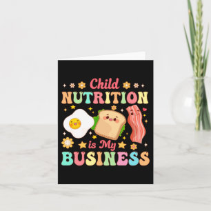 Barnens nutrition är min affär Lunchdamen Cafeteri Kort