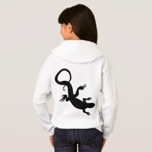 Barnens ödla konst kappa med huva Reptil huva Tee Shirt