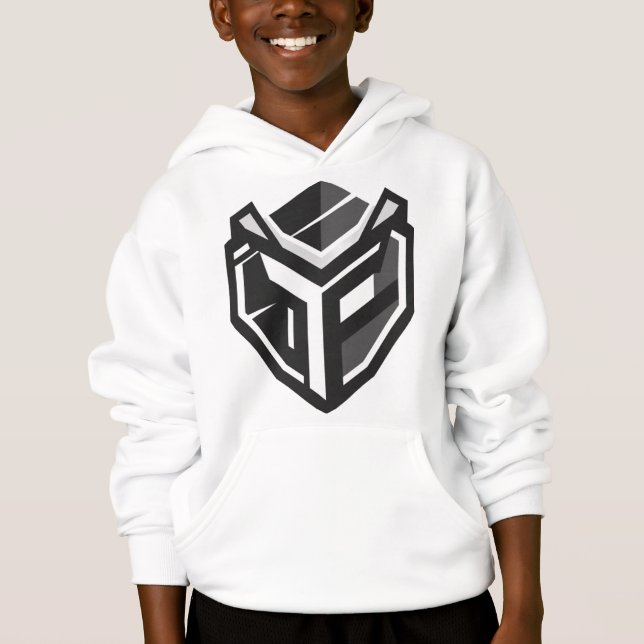 Barnens överdel med hoodie t shirt (Framsida)