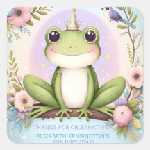 Barnens prinsessa Frog Cute Birthday Party