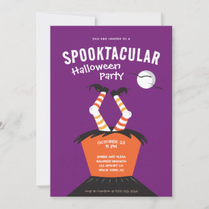 Barnens Skrämmande Halloween-inbjudan Inbjudningar