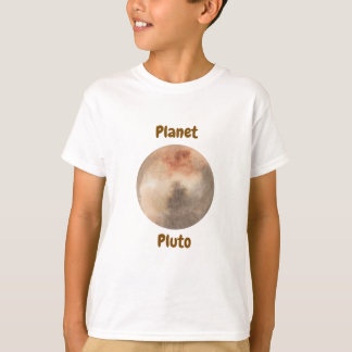 Barnens t-shirt-design med planetnamn t shirt