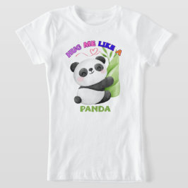 Barnens T-Shirt – Krama mig som en Panda 🐼