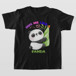 Barnens T-Shirt – Krama mig som en Panda 🐼