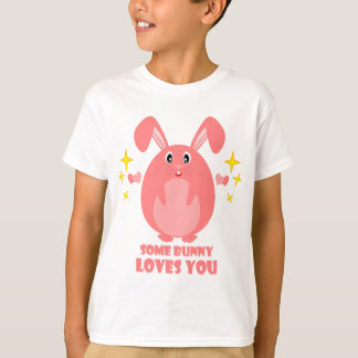Barnens T-shirt med en söt kanin