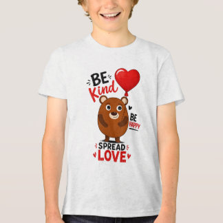 Barnens T-shirt med en teddybjörn
