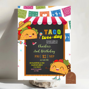 Barnens Taco Twosday födelsedagsinbjudan Inbjudningar