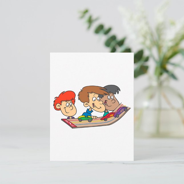 Barnens tävling med Pinewood-bil Anteckningskort (Skapare uppladdad)