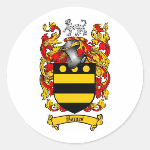 BARNES FAMILY CREST - BARNES JACKAR AV ARM RUNT KLISTERMÄRKE