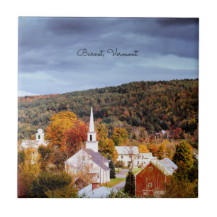Barnet, Vermont, färg under hösten Kakelplatta
