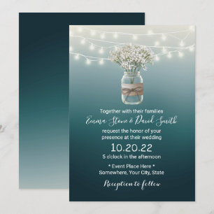 Barnets andedräkt Blommigten Burk Elegant Teal Brö Inbjudningar