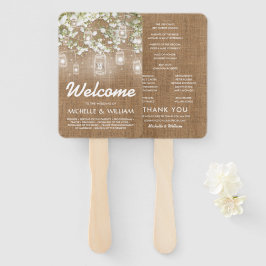 Barnets andedräkt Bröllopsprogrammet Rustik Burlap