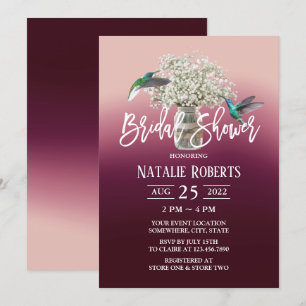 Barnets andedräkt och Love birds Vin Red Möhippa Inbjudningar