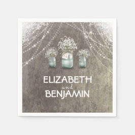 Barnets andedräkt och Mason Burk Barn Bröllop Pappersservett