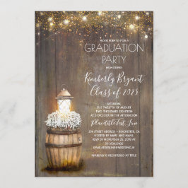 Barnets andedräkt Rustic Lantern Land Studenten Inbjudningar