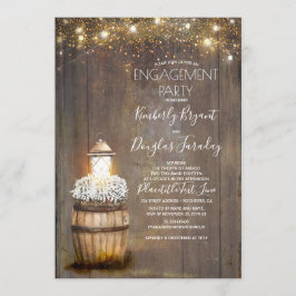 Barnets andedräkt Rustik Lantern Förlovningsfest Inbjudningar