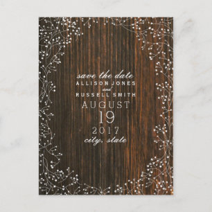 Barnets andning Barnwood Inspired Spara datum Meddelande Vykort