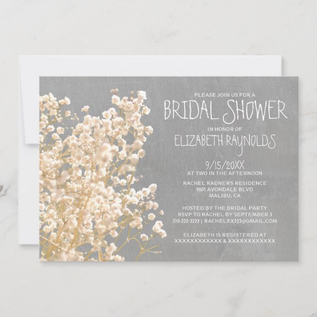 Barnets andningsår Inbjudningskort för möhippa (Framsida)