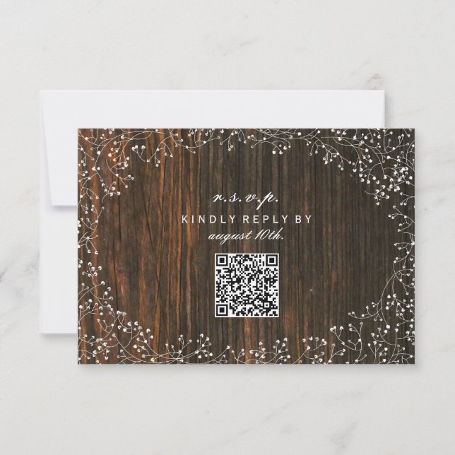 Barnets andningsband Barnwood Inspired QR-kod OSA Kort (Framsida)