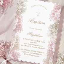 Barnets andningsblommor | flicka Baptism